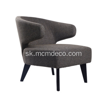 Moderná moderná stolička v tkanine